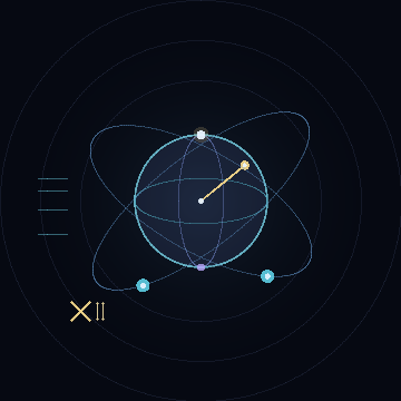Mnemosyne silicon badge — a Bloch sphere, an artificial atom, the Josephson junction