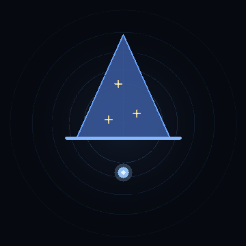 Blue Wizard silicon badge